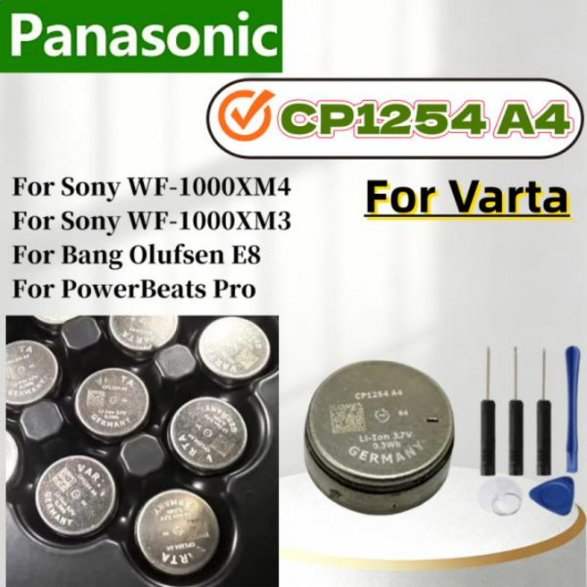 2~10개 CP1254 A4 소니 wf-1000xm4용 바르타 배터리 뱅올루펜 E8용 파워비츠 프로 헤드셋용, 1개, 05 CP1254 A4-10PCS