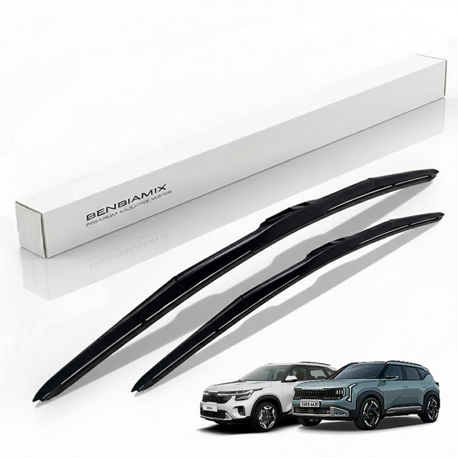 벤비아믹스 셀토스 와이퍼 에센셜 하이브리드 순정형 와이퍼 더 뉴 셀토스 00829, 600+450