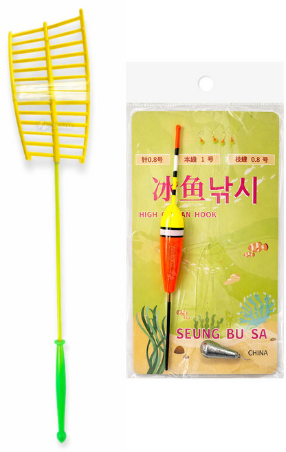 숏타입 견지대 빙어 채비 세트 얼음 겨울 축제, FREE