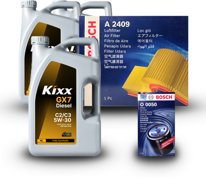 더 프레스티지 K7 VG 3.0 LPG 엔진오일세트 킥스파오 C2C3 5W30 5L