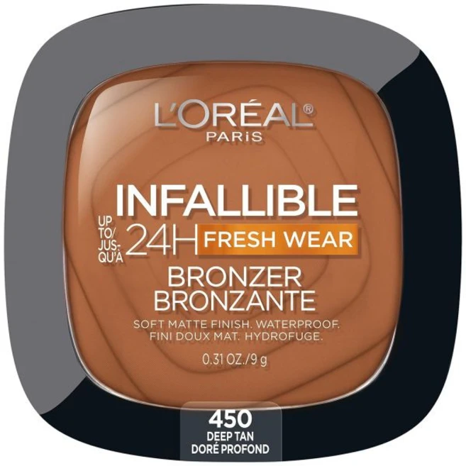 LOreal Paris 로레알 파리 인팔리블 업 투 24H 프레시 웨어 소프트 매트 롱웨어 브론저 방수 내열성 이전 방지 습기 및 땀 라이트 미디엄 031온스 - 쿠팡