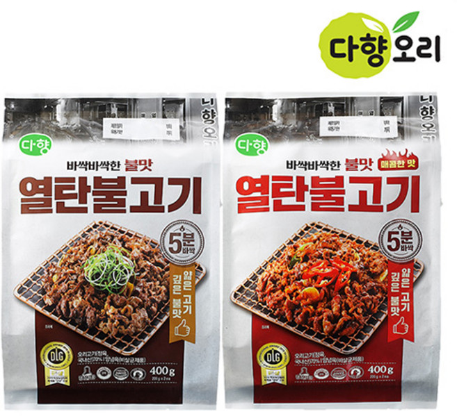 다향 열탄불고기 오리 주물럭, 400g, 1개