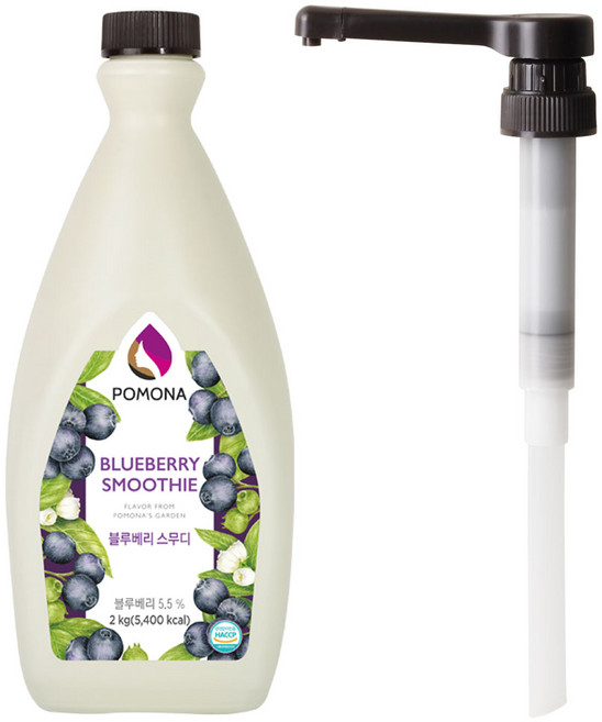 포모나 블루베리 스무디 2kg + 전용 펌프 세트, 1개