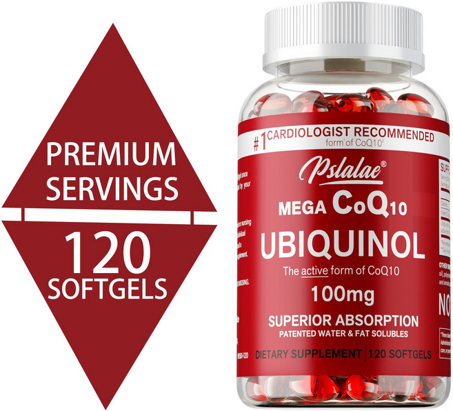 Pslalae MEGA CoQ10 Ubiquinol 輔酶Q10 100mg 軟膠囊 心血管健康補充品, 240組