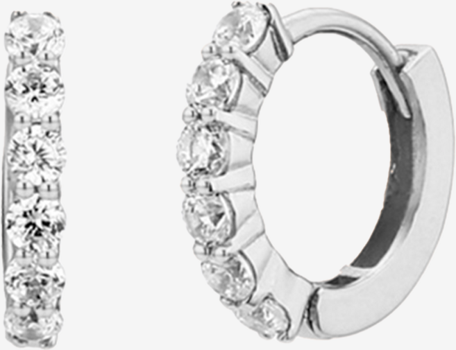 골드앤디어 14KGF 미니 민자 큐빅링귀걸이