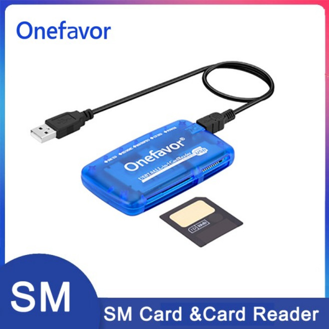 SmartMedia 카드 리더기 올인원 USB 범용 멀티 어댑터 및 3.3V SM 16MB 32MB, 01 CHINA, 03 without Card