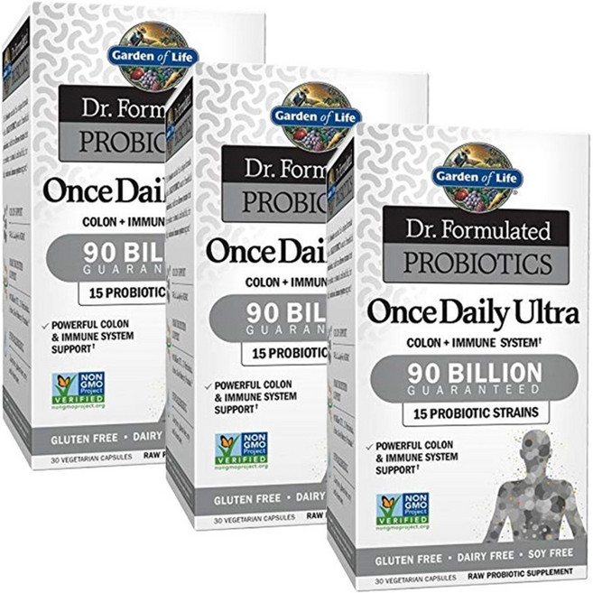 Garden of Life Dr. Formulated益生菌素食膠囊, 30顆, 3盒