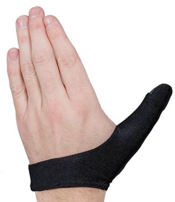 까마느 엄지볼링장갑 오른손용 왼손용 볼링용품 마모방지, 블랙 왼쪽