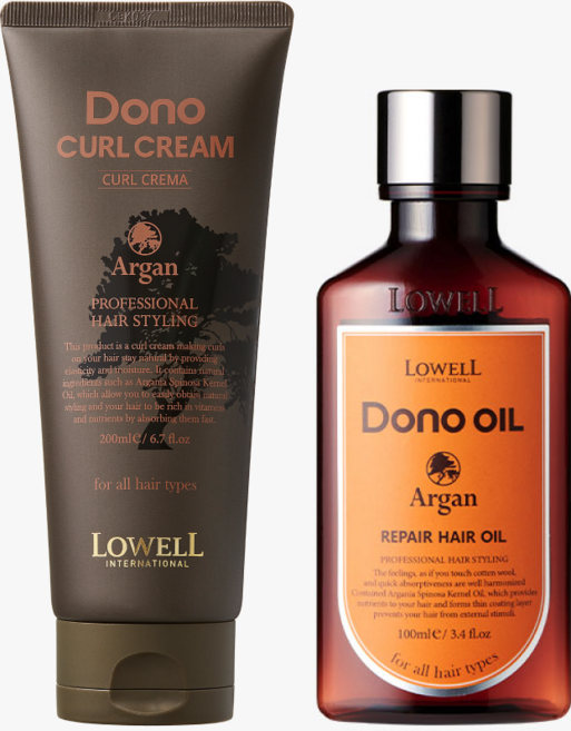 [섞어쓰면 좋아요 SET] 로웰 도노 컬크림 200ml + 리페어 헤어오일 100ml 2종 파마 웨이브 컬링 에센스, 1개