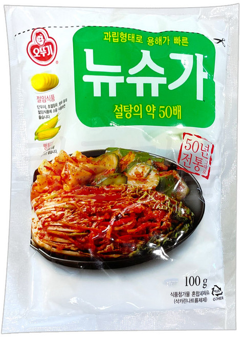 [퀴클리몰] 오뚜기 뉴슈가, 1개, 100g