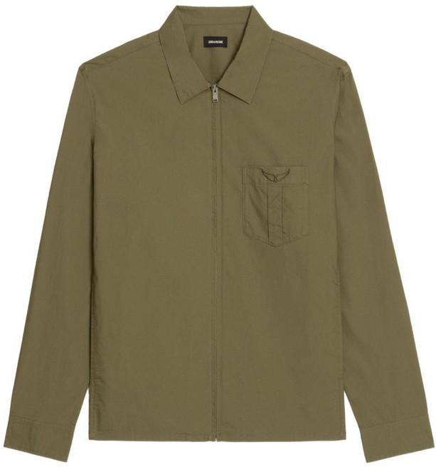 쟈딕앤볼테르 수지 집업 포켓 셔츠