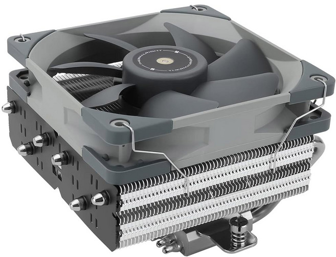 Thermalright SI-100 화이트 ARGB CPU 에어쿨러 ITX 6 6mm 히트 파이프 120mm PWM 콰이어트 팬 쿨러 110mm 높이 AM4/AM5용 인텔