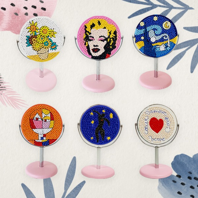 블링블링 보석십자수 -세계 명화 스탠드 거울 만들기, 해바라기