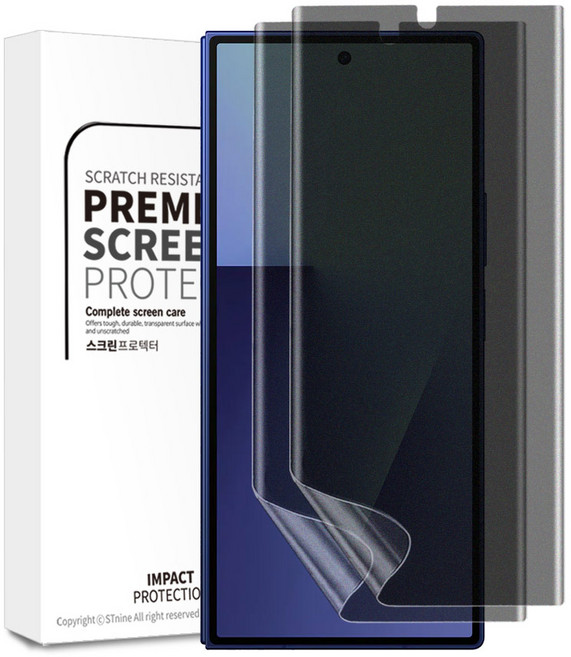 리빙그레이 1+1 갤럭시 Z폴드7 전면 외부 사생활보호 저반사 AG 지문 방지 매트 액정 보호 필름, 2개