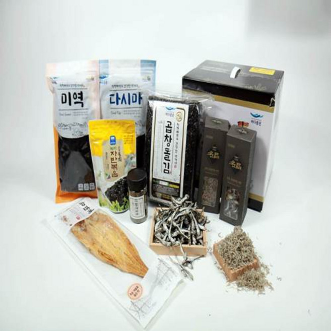 완도 건어물 종합선물세트 4-B호 김 멸치 다시마 미역 각종 건포류, 바다좋은건어물세트4-B호, 1개