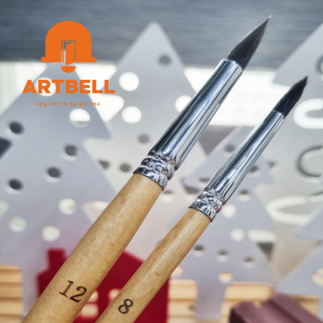 헤렌드붓 R-5200 수채화 붓 herend r5200, 8호, 짧은붓대(미니 R-5200)