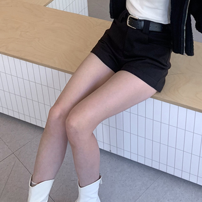 Twenty 高質感首選--磨毛挺版西裝口袋短褲(附腰帶 2511010