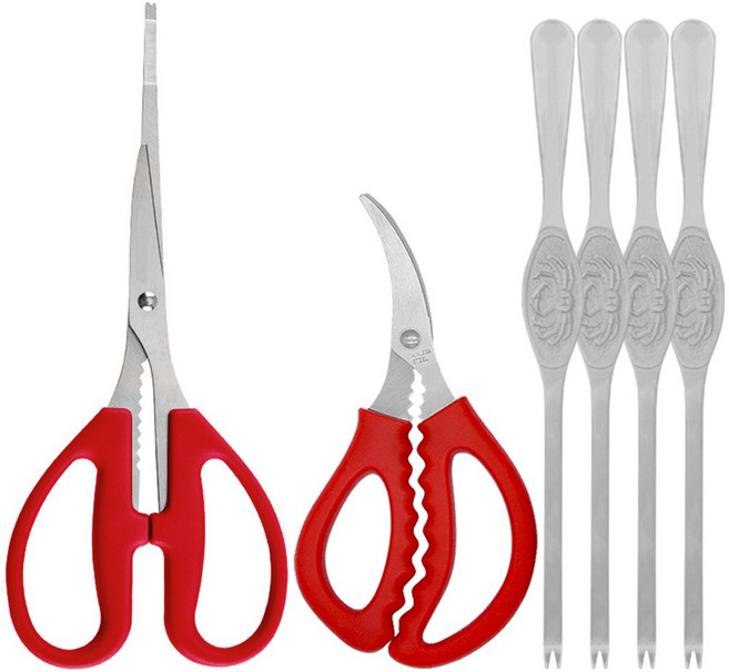 게가위 1개 + 새우가위 1개 + 게포크 4개, 레드+레드, 1세트