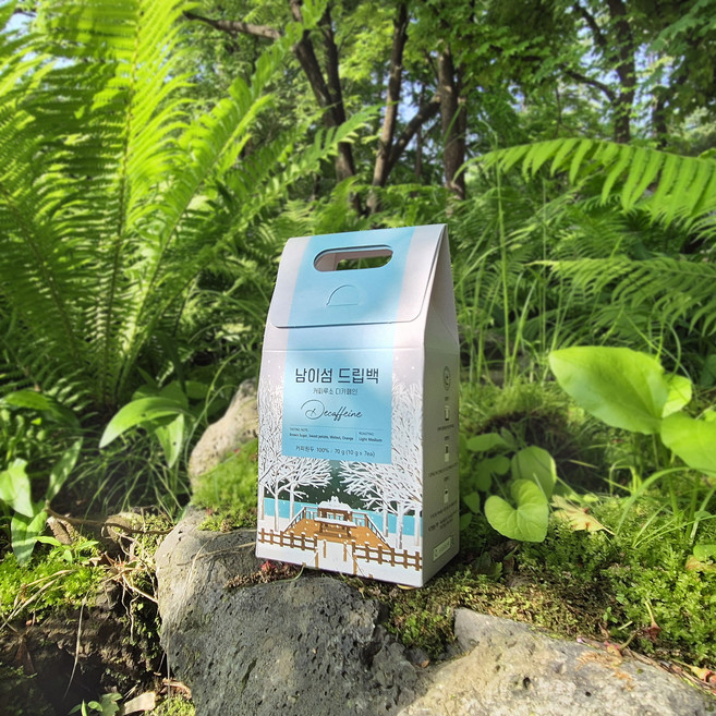 남이섬 드립백 커피 디카페인 일주일세트 콜롬비아원두 100%, 1개, 7개입, 10g