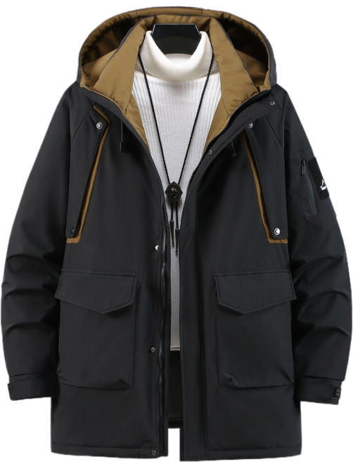 남자 빅사이즈 패딩 4-11XL 후드 집업 겨울 방수 자켓 쥬엔리치 088