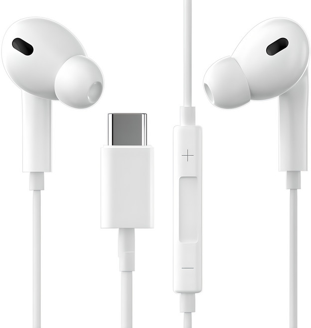 구스페리 스테레오 커널형 유선 이어폰 C타입 화이트