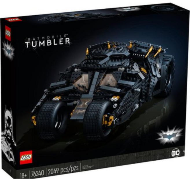 레고 슈퍼히어로 배트모빌 텀블러 76240, 혼합색상, 1개