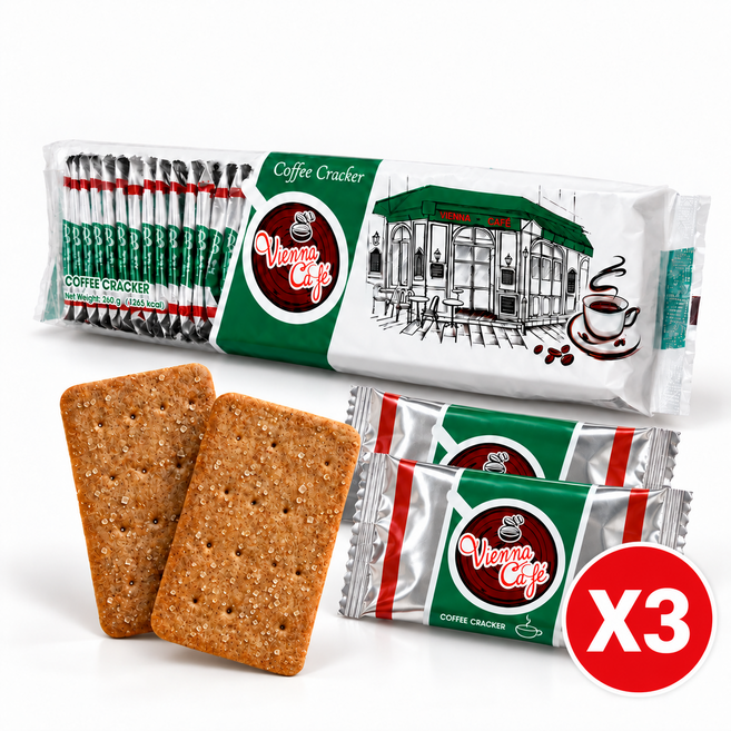 커피 크래커, 260g, 3개
