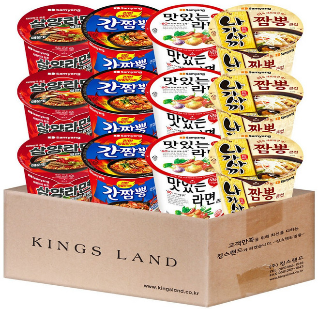 삼양 컵라면 큰컵(삼양라면매운맛3 간짬뽕3 맛있는라면3 나가사끼짬뽕3), 1개