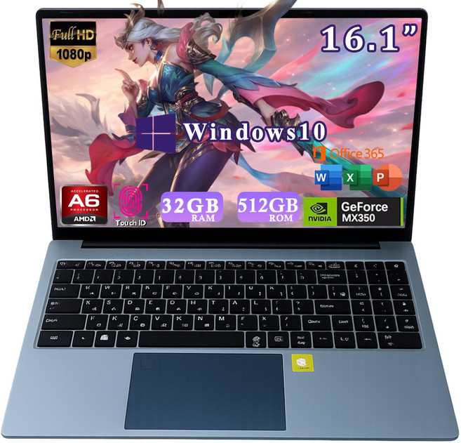 16.1인치 독립 노트북 AMD A6 NVIDIA Geforce MX350 32/512 게이밍 NVIDIA 인강용 사무용 노트북 노트북 핫딜, WIN10, 32GB, 512GB, Phantom Gray