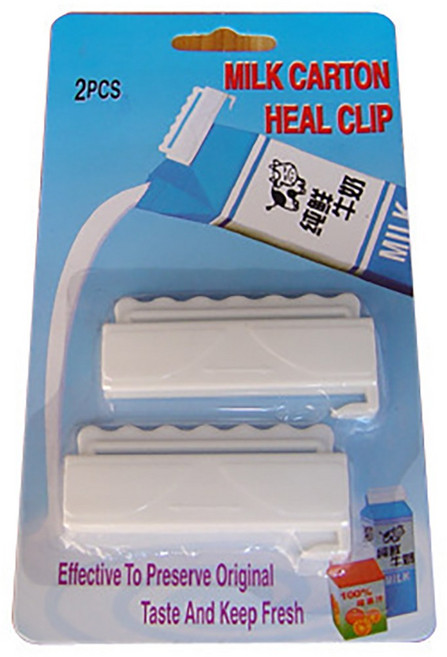 SMN 우유 클립 2p 우유팩 집게 밀봉 홀더, 우유팩 집게 2개