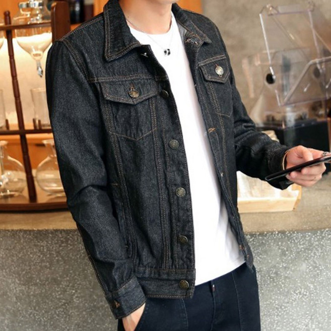 JAR嚴選 經典休閒男士丹寧牛仔外套 舒適耐穿 多口袋設計 展現率性時尚品味