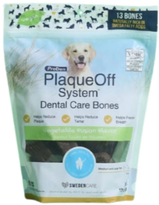 프로덴 플라그오프 덴탈 케어 본 강아지 치석 입냄새 제거 덴탈껌, 혼합야채맛, 482g, 1개 - 쿠팡