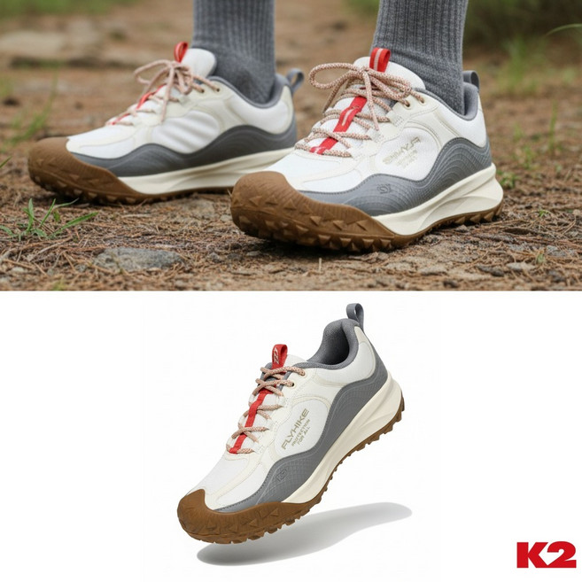 [백화점출고] K2 트레킹화 등산화 남자 여성 플라이 하이크 게이터 아이보리 경등산화 워킹화