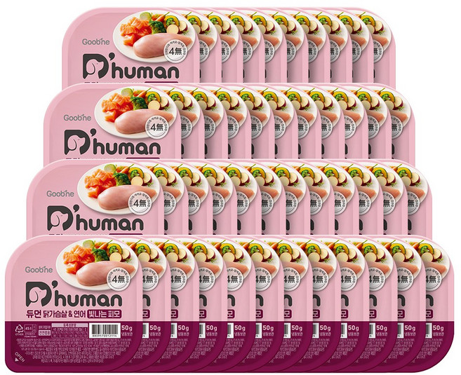 자연화식 닭가슴살&연어 빛나는피모, 닭+연어, 50g, 45개