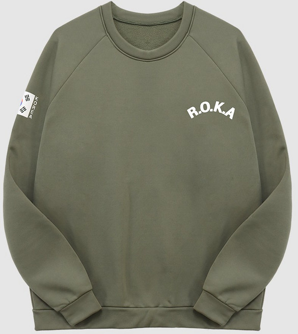 국산 발열 맨투맨 로카티 육군 ROKA 기모 긴팔티 군인 군대 티셔츠