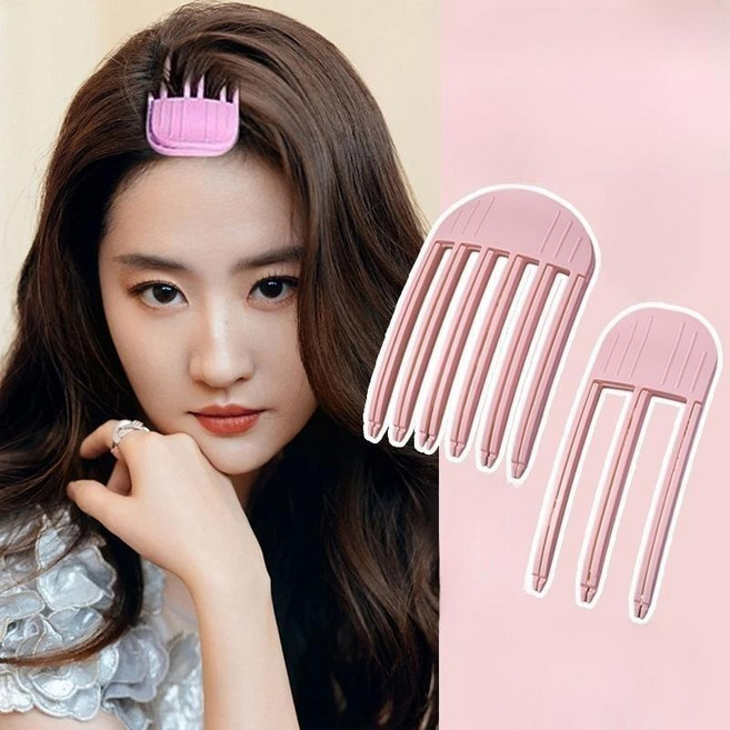 고데기 없이 볼륨업 스타일링 볼륨롤 앞머리 구르푸 뿌리 살리기 뿌리볼륨빗 09.보라색 플라스틱빗 소형