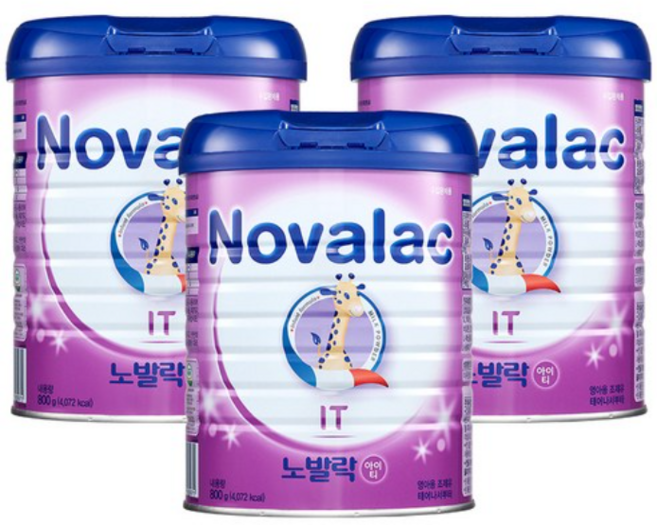 노발락 분유 IT, 800g, 3개