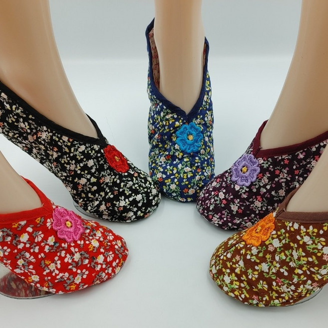 SOGO 잔꽃덧신(5컬레) 덧버선 꽃덧신 누빔덧신 여성덧신 전통양말 요술버선