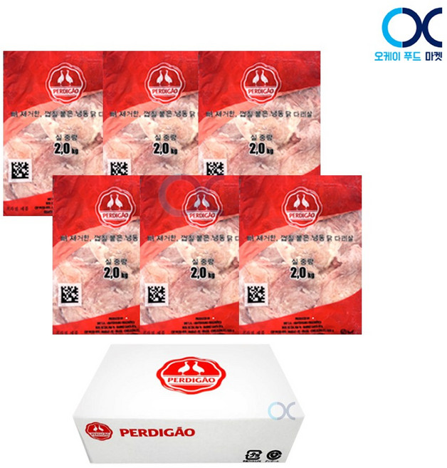 페르디가오 닭다리살(닭정육)2kg*6(박스), 6개