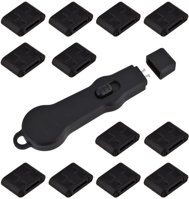 MAINE USB TYPE-C Pro 포트락 잠금장치 키1 잠금알12(블랙) ctypel112bk