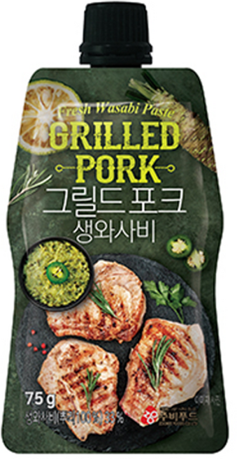 주비푸드 포크 생와사비 / 돼지고기 구이 전용, 1개, 75g
