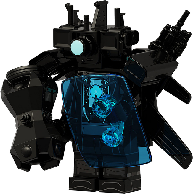 로앤제이 스키비디 토일렛 미니 블록 호환 블럭 업그레이드 타스맨 타카맨 타티맨, R3106-03 업그레이드 실드 타카맨 2.0, 1개