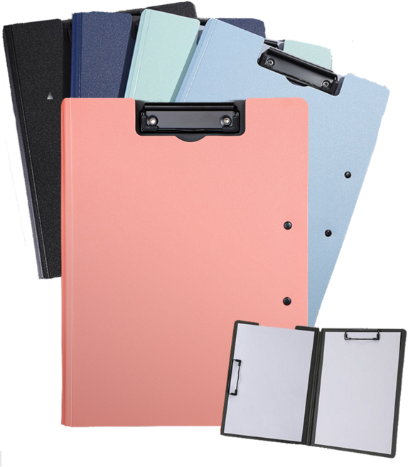 더먼트 고급 커버형 양방향 A4 클립보드, 5개, 혼합