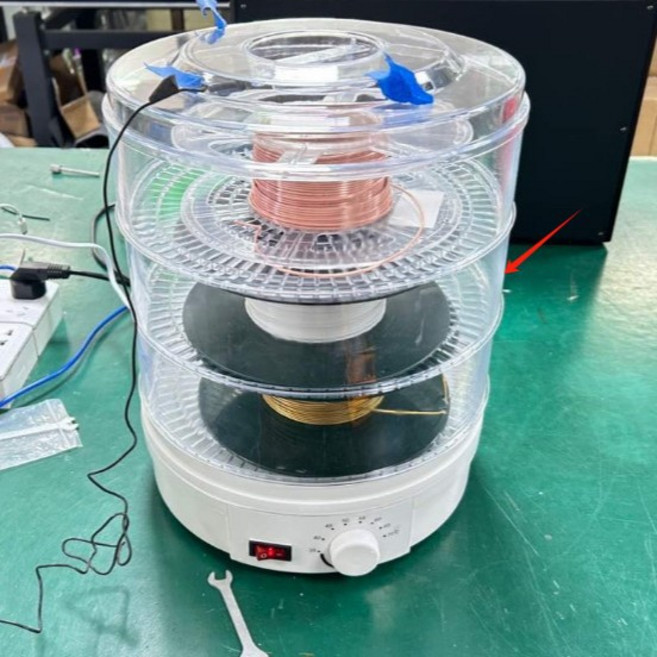 Kakeol 3D耗材烘乾機 5層大容量食物脫水機, 黑色:110v