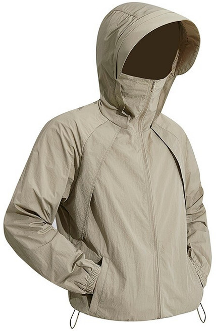 LARGE STORE 素面涼感防風防曬外套 防曬衣 冰絲涼感衣 情侶外套 運動外套 防風外套 抗UV(JK2502)