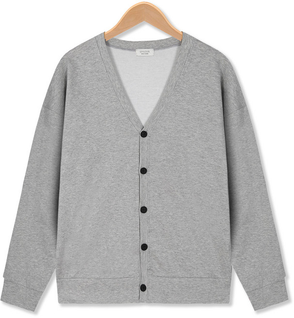 남자 무지 가디건 간절기 봄 가을