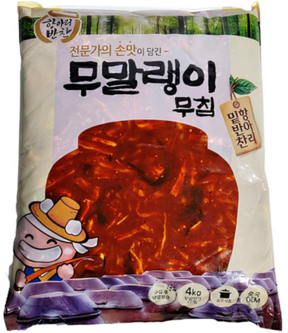 항아리반찬 무말랭이 무침, 4kg, 4개