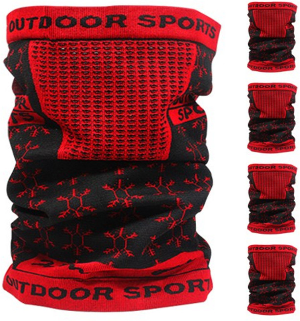 모칸도 보온 방한 넥워머 아웃도어 스포츠 5개 1세트