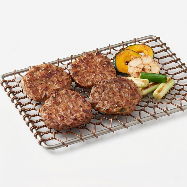 세종 맛집 산장가든 한돈 떡갈비 숯불수제떡갈비 돼지떡갈비 120g x 4덩이, 숯불수제떡갈비 4덩이 [1팩]