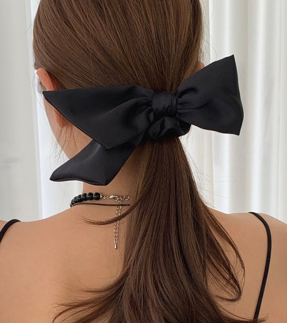 라비앙플레르 실크 왕리본 머리끈 곱창끈 스크렌치